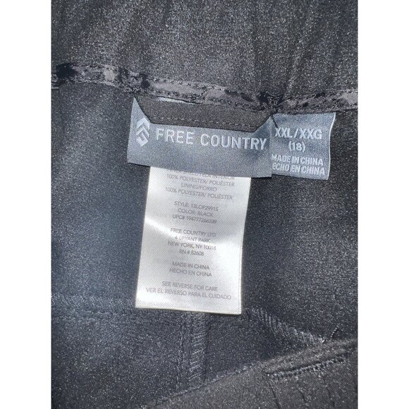NEW Free Country XXL Black Softshell Ski Pants Zipper Pockets Adjustable Waist - Picture 3 of 4